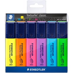 Staedtler Textsurfer Classic Wallet 6 Assorted Highlighter