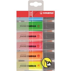 Stabilo Boss Wallet 6 Assorted Highlighters