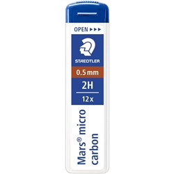 Staedtler Micrograph Lead Refills 0.5mm  - 2H
