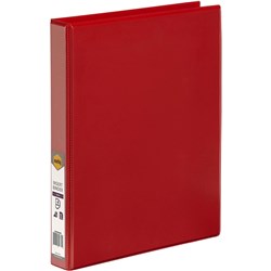 Marbig A4 Red 4 D Ring 25mm Enviro Insert Binder