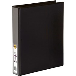 Marbig A4 Black 4 D Ring 38mm Enviro Insert Binder