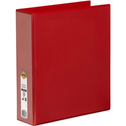 A4 2 D Ring 50mm Red Insert Binder