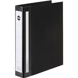 Marbig Black A4 2 D Ring 38mm Deluxe PVC Binder