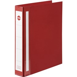 Marbig Red A4 2 D Ring 38mm Deluxe PVC Binder