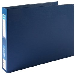 Bantex Blue A3 3D Ring 38mm Landscape PVC Binder