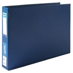 Bantex Blue A3 4D Ring 38mm Landscape PVC Binder