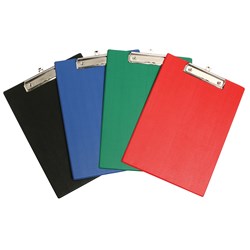 Clipboard F/cap PVC Black