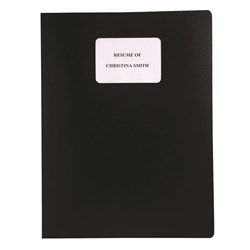 Book Display A4 Resume 10 Pocket Black