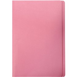 Pink Foolscap Manilla Folders