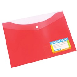 Wallet Document Tropical Push Button A4 Melon