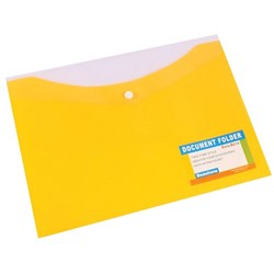 Wallet Document Tropical Push Button A4 Banana