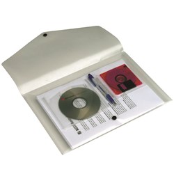 Wallet Doculope Polyprop F/Cap + CD Holder Clear