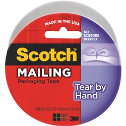 Tape Packaging Scotch 3842 Clear Tear By Hand 48mmx35M