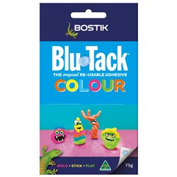 Adhesive Repostionable Bostik Blu-Tac Coloured 75gm