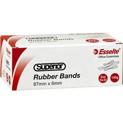 Superior No. 64 Rubber Bands 100gm