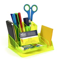 Italplast Neon Yellow Desk Organiser