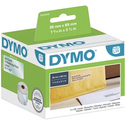 Label Dymo Labelwriter Address Clear 36mmx89mm