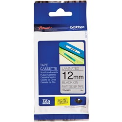 Brother P-Touch Tze-M931 12mm Black/Silver Label Tape