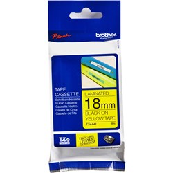 Brother P-Touch Tze-641 18mm Black/Yellow Label Tape