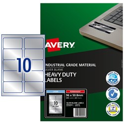 Label Laser Avery H/Duty L6012 99.1X57mm 10 P/Page
