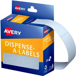 Label Avery Dispenser Pack Rectangle 19x64mm White