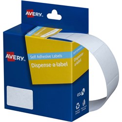 Label Avery Dispenser Pack Rectangle 24x32mm White