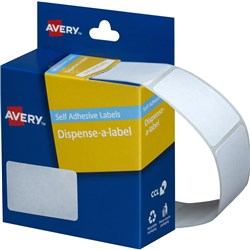 Label Avery Dispenser Pack Rectangle 35x49mm White