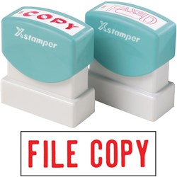 X-Stamper 1071 File Copy Red Self Inking Stamp