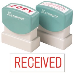 X-Stamper 1116 Received Red Self Inking Stamp