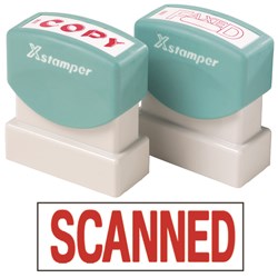 X-Stamper 1196 Scanned Red Self Inking Stamp