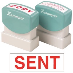 X-Stamper 1567 Sent Red Self Inking Sta