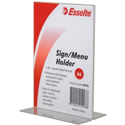 Menu Holder Double Sided A6 Portrait