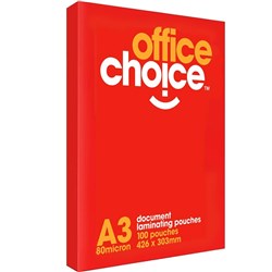 Office Choice A3 80 Micron Laminating Pouch