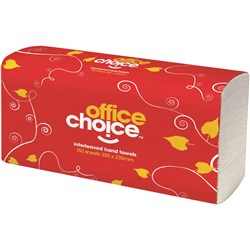 Office Choice Ultraslim 230x235mm Hand Towel Pack 150