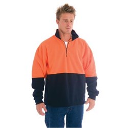 Zions Hi-Vis Two Tone 1/2 Zip Polar Fleece