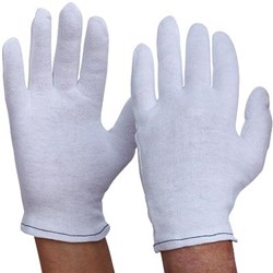 Glove Interlock Poly/Cotton Liner White