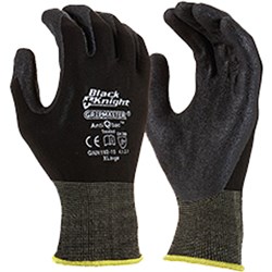 Maxisafe Medium Black Knight Gripmaster Synthetic Coated Gloves