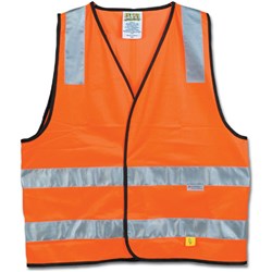 Maxisafe Hi-Vis Safety Vest Day Night Orange Medium