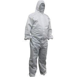 Maxisafe Disposable Coveralls Polypropylene Washable White