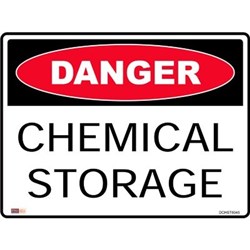 Zions Chemical Storage 45x60cm Polypropylene Danger Sign