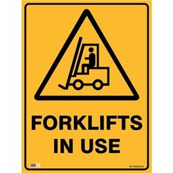 Zions Fork In Use 45x60cm Metal Warning Sign