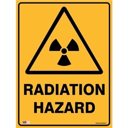 Zions Radiation Hazard 45x60cm Polypropylene Warning Sign