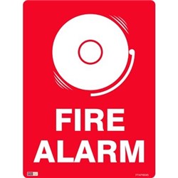 Zions Fire Alarm (Picture) 45x60cm Polypropylene Fire Sign