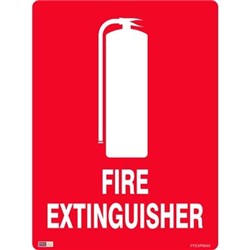 Zions Fire Extinguisher 45x60cm Polypropylene Fire Sign