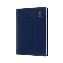 Collins 2025 Sterling 144 A4 Day To Page Blue Diary