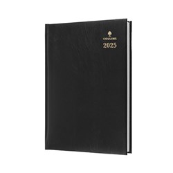 Collins 2025 Sterling 144 A4 Day To Page Black Diary