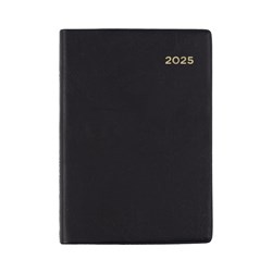 Collins 2025 Belmont 137 Day To Page Pocket Black Diary