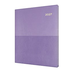 Collins 2027 Vanessa 325 Quarto Week To View Purple Diary