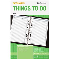 Debden DayPlanner Desk Things To Do Refill