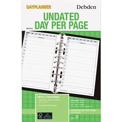 Debden DayPlanner Desk Daily Non-Dated Refill